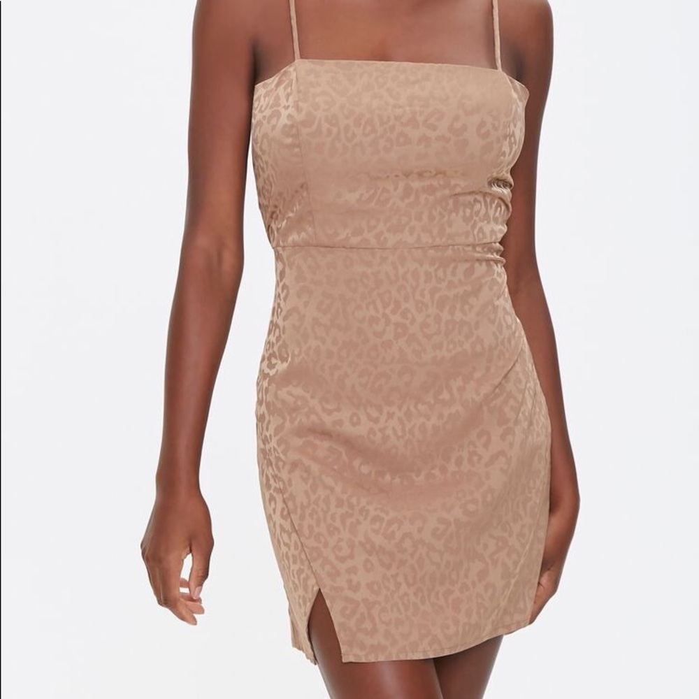 🌟3/15$ leopard satin slip dress